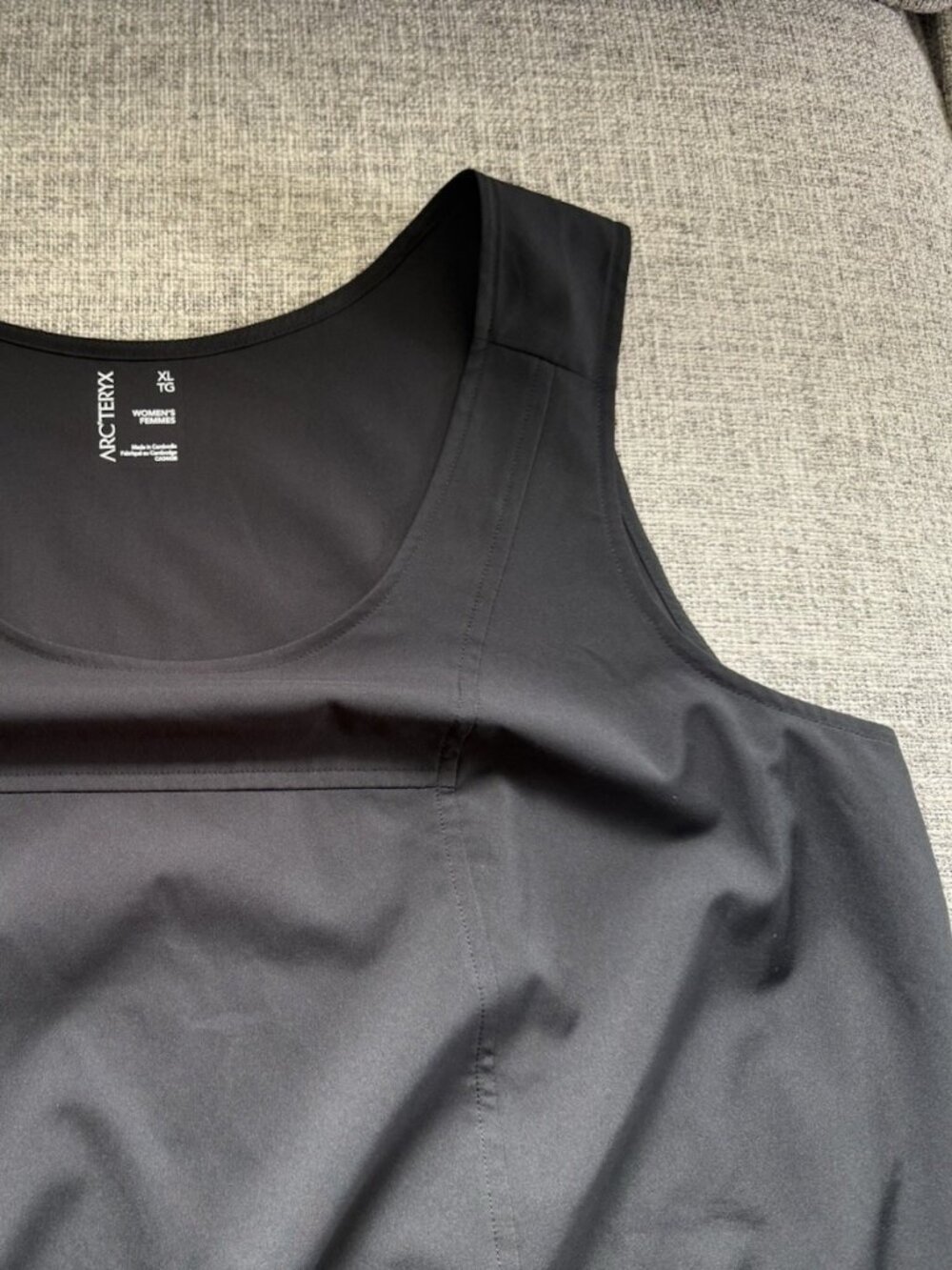 Arc'Teryx Contenta Dress Womens XL Black Sleeveless Outdoor Gorpcore Pockets - Picture 7 of 12